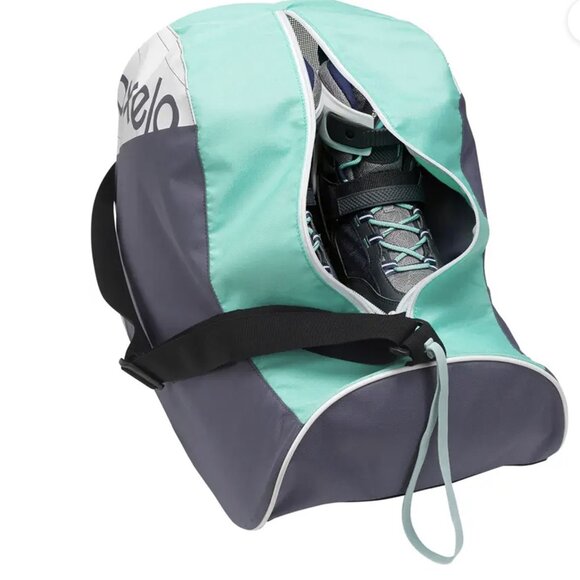 Oxleo 32L Inline Ice Skate Storage Carry Bag Zipper Top Mesh Adjustable Strap - Picture 2 of 9